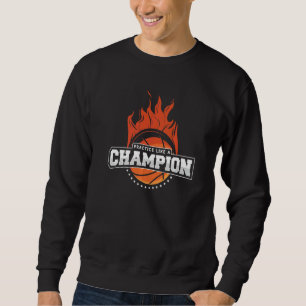 Praktiskt som en Champion Sports Basketball Lång Ärmad Tröja