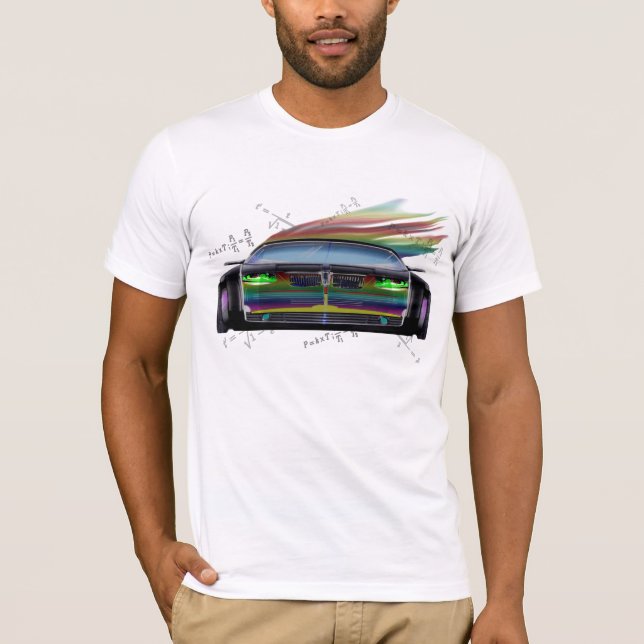 Prålig begreppsbil för regnbåge t-shirt (Framsida)