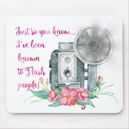 Prålig fotografkamera musmatta