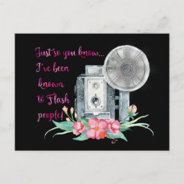 Prålig fotografkamera vykort