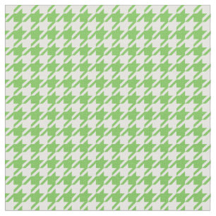 Prålig grönt & vit Houndstooth Tyg