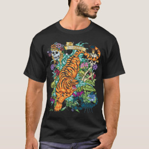 prålig T-tröja för tatuering 83-TIGER T-shirt
