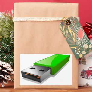 Pråliga drevklistermärkear för USB Rektangulärt Klistermärke