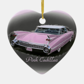 Pråliga rosa Cadillac Julgransprydnad Keramik
