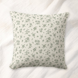 Praline Blommig Dämpad Neutral Cottagecore Beige S Kudde