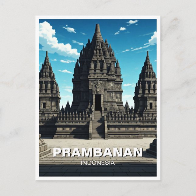 Prambanemilen Indonesia UNESCO Vykort (Framsida)