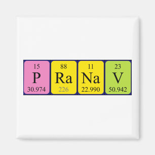 Pranav-magneten bord namn magnet