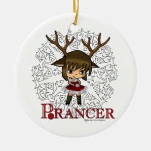 Prancer Julgransprydnad Keramik
