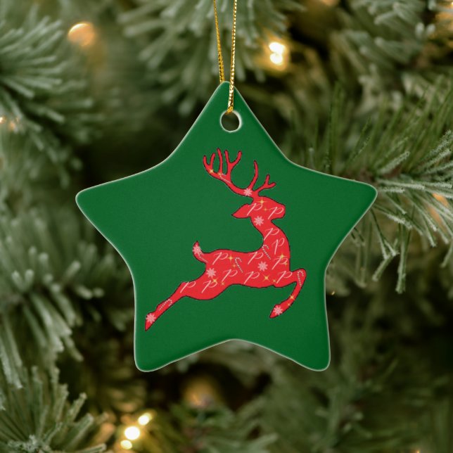 Prancer Ornament i Grönt. Rosa, Blue... (Träd)