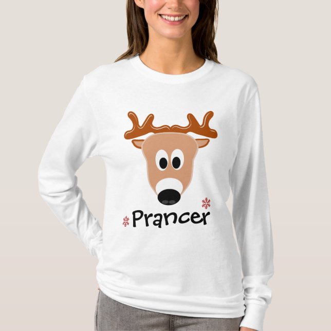 Prancer renT-tröja T Shirt (Framsida)