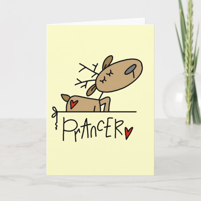 Prancer renTshirts och gåvor Helgkort (Framsida)