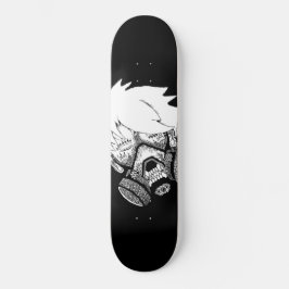 Prancha de Skate (Shape) Art Mask Mini Skateboard Bräda 18,5 Cm