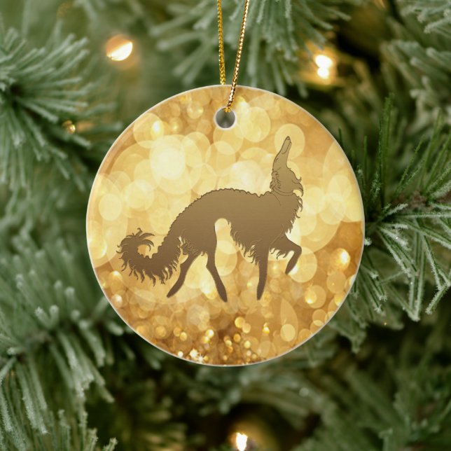 Prancing Borzoi jul Ornament (Träd)