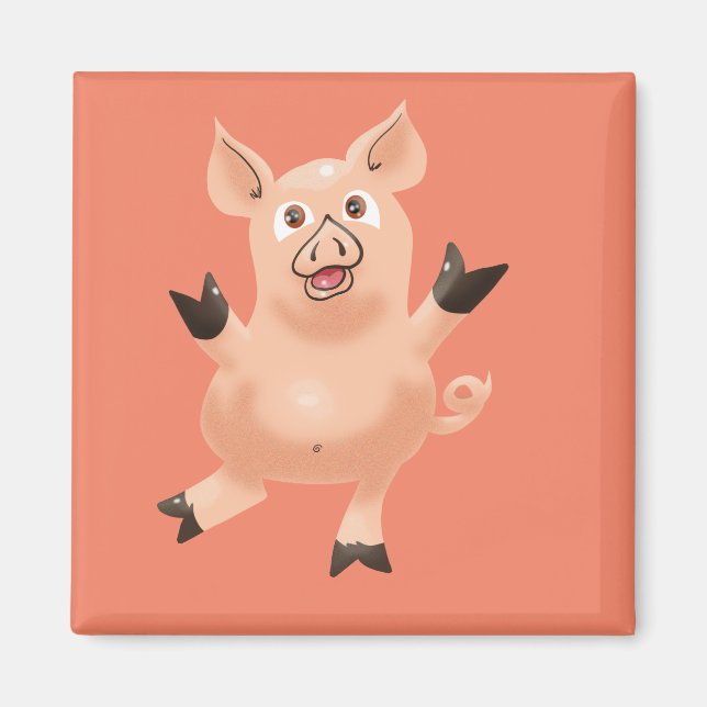 Prancing Gris Magnet (Framsidan)
