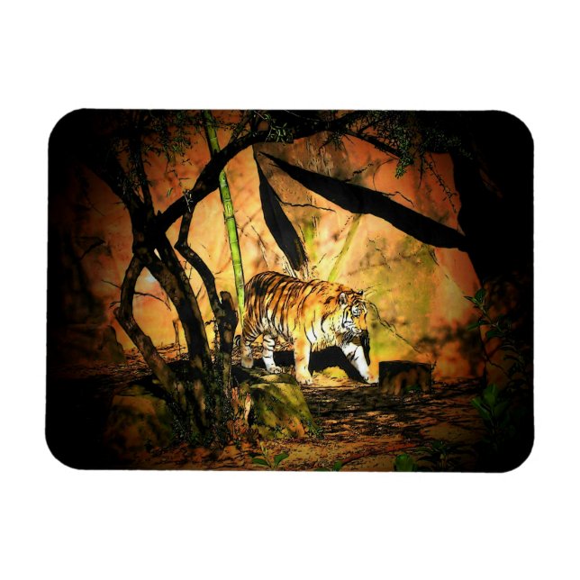 Prancing Tiger Magnet (Horisontell)