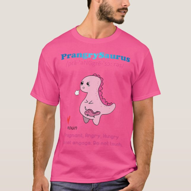 Prangrysaurus Definition Funny Dinosaur T Rex Mamm Shirt (Framsida)