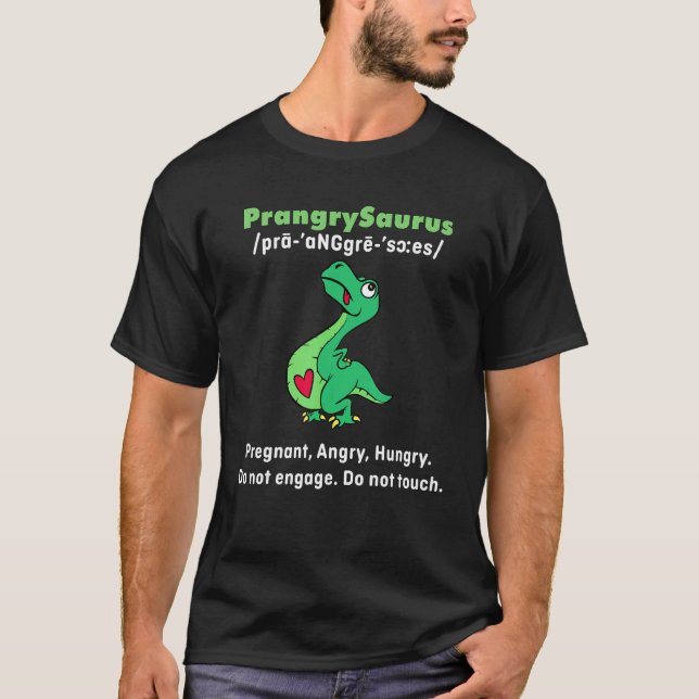 Prangrysaurus Definition Rolig Dinosaurie T Rex Ma Shirt (Framsida)