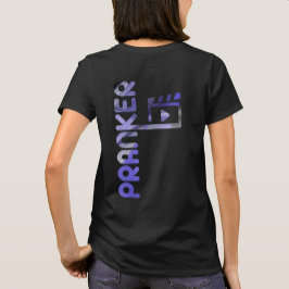 PRANKER Back Print T-Shirt Trend Abstrakt Lavender