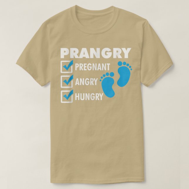 Prargad gravid Arg Hungrig Framtida Mamma Gravid T Shirt (Design framsida)