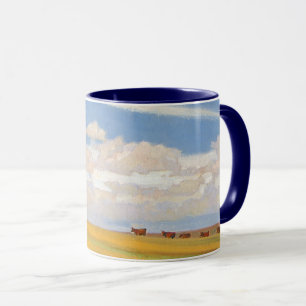 Prärie efter storm av Maynard Dixon, Vintage Art Mugg