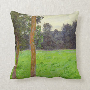 Prärie för Claude Monet Deux Arbres dansla Kudde