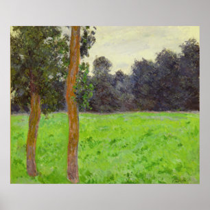 Prärie för Claude Monet Deux Arbres dansla Poster