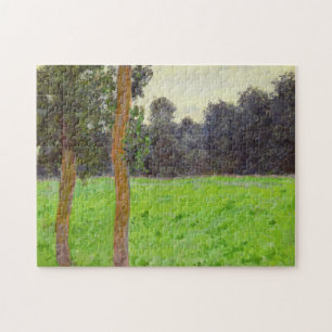 Prärie för Claude Monet Deux Arbres dansla Pussel