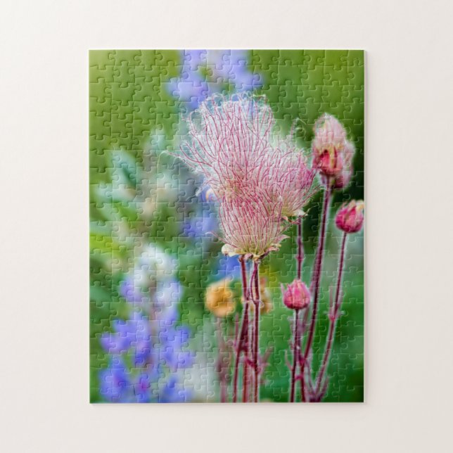 Prärie Röktok Vilda Blommor I Aspen Grove 2 Pussel (Vertikal)