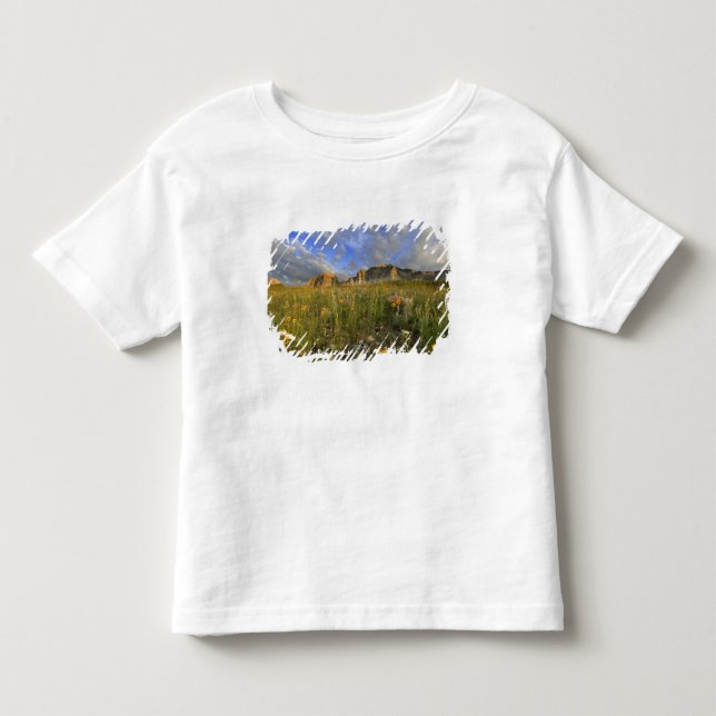 Prärieblommor vid Windy Creek i Many T-shirt (Framsida)