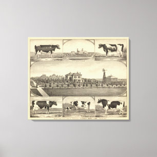 Präriegräsmattalantgård, Nebraska Canvastryck