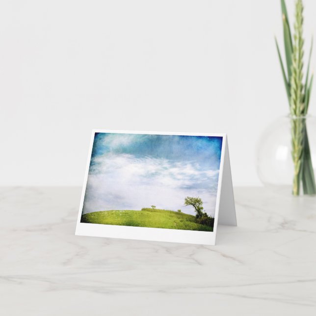 Präriehimmel och träd kort (Framsida)