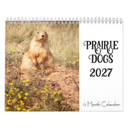 Präriehund 2027 12 Månaders Kalender