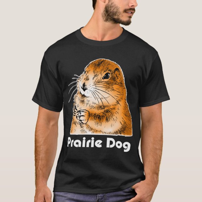 präriehund ansikte (2) tee shirt (Framsida)