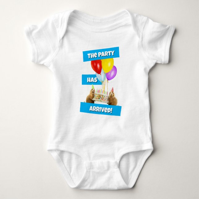 Präriehund Födelsedagsfest T Shirt (Framsida)