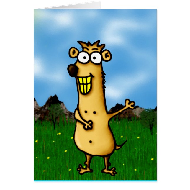 Präriehund Hälsningskort (Framsidan)