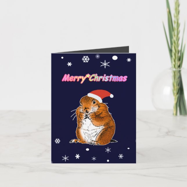 Präriehund jul helgkort (Framsida)