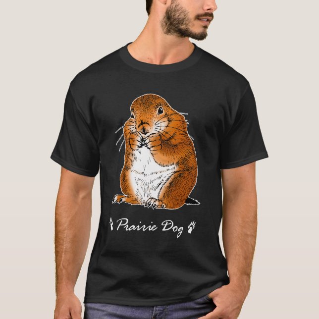 präriehund som står t shirt (Framsida)