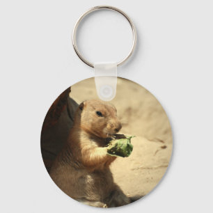 Präriehund som ut hänger Keychain Nyckelring