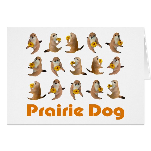 präriehund stoppade leksak hälsningskort (Framsidan Horizontal)