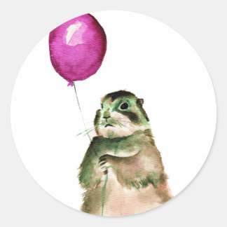 Präriehundballong Runt Klistermärke