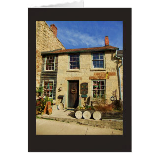 PrärieOakArtican Facade med gråttgränsen Hälsningskort