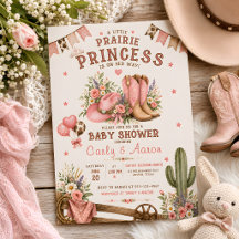 Prärieprinsessa Western Baby Shower-fest