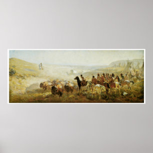 Prariets erövring av Irving R. Bacon Poster