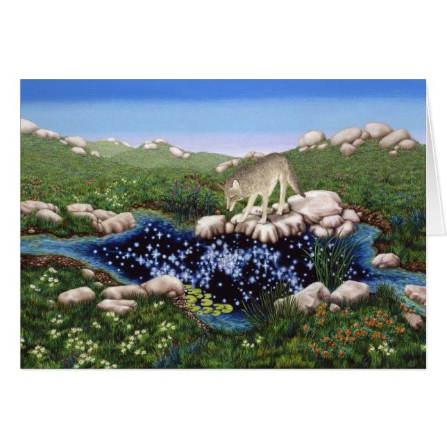Prärievarg av Darlene P. Coltrain Hälsningskort (Framsidan Horizontal)