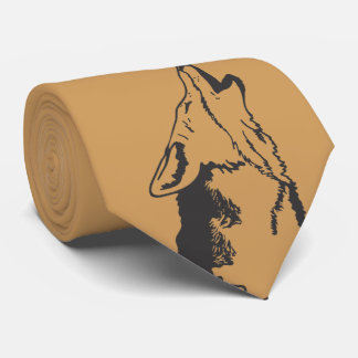 Prärievarg på guld slips