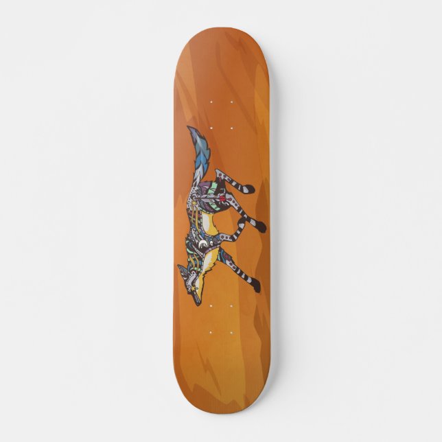 Prärievarg Tricksterskateboarden Skateboard Bräda 20,5 Cm (Framsida)