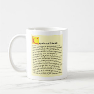 Prärievargen frigör laxen kaffemugg