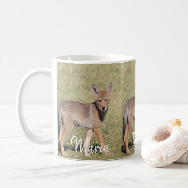 Prärievargmugg Kaffemugg (Med munk)