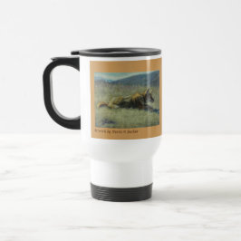 Prärievargpendlaretravel mug 15oz resemugg