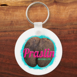 Praslin Seychelles Indian Ocean Vintage Souvenir Nyckelring